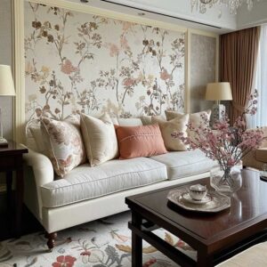 17+ Exquisite Wallpaper Designs for a Timelessly Classy Living Room • ArtFasad