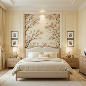 The elegant bedroom